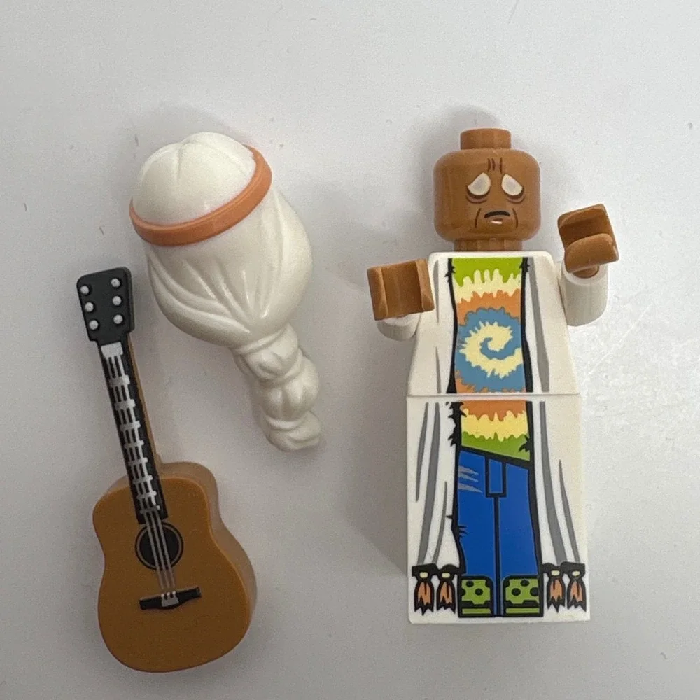 LEGO Movie Minifigure Vitruvius Hippie Singer 70809 70810 TieDye Musician Guitar